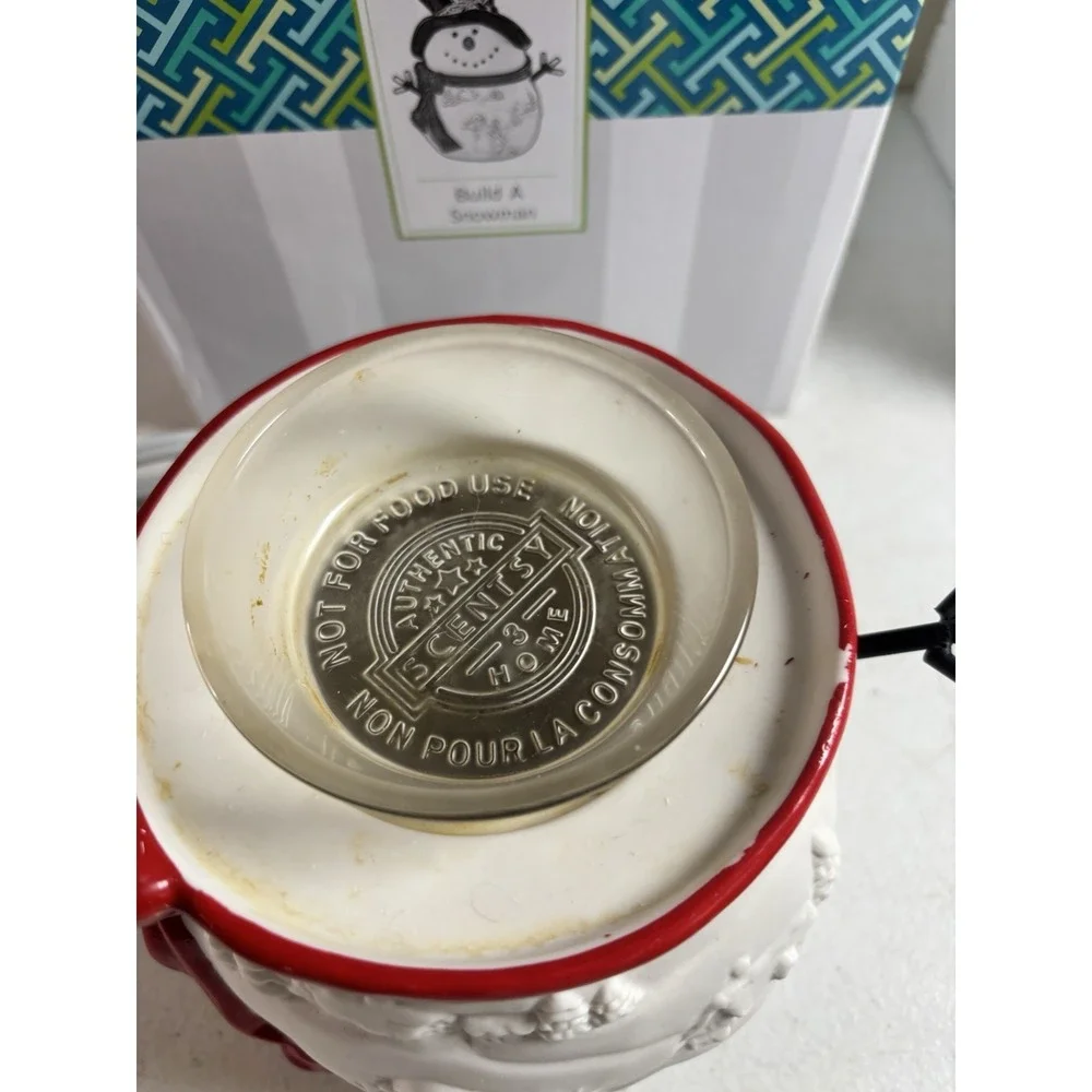 Scentsy‎ Wax Warmer Build A Snowman 2017  8